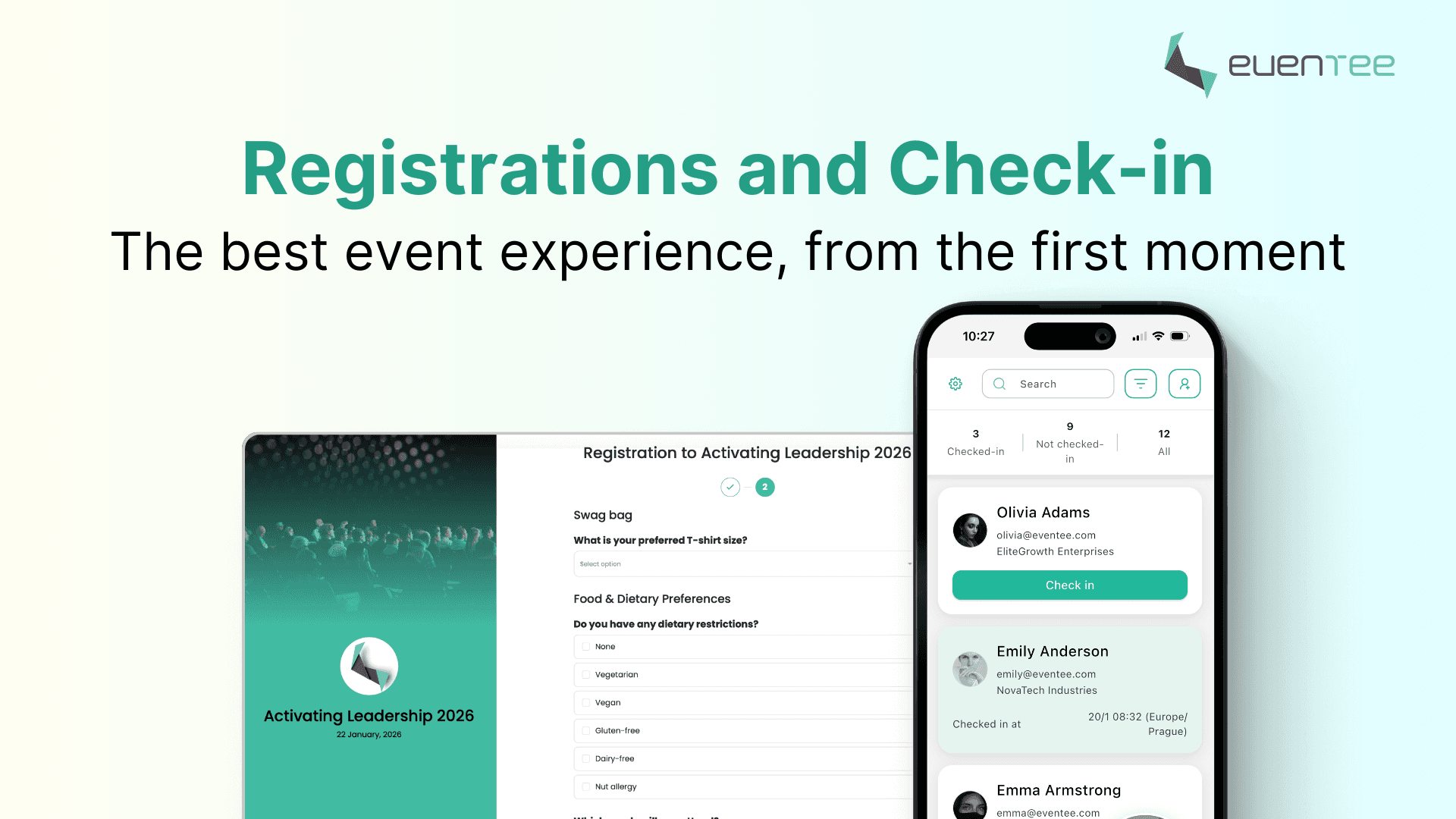 Registrace a check-in jsou v plném proudu! 🎉